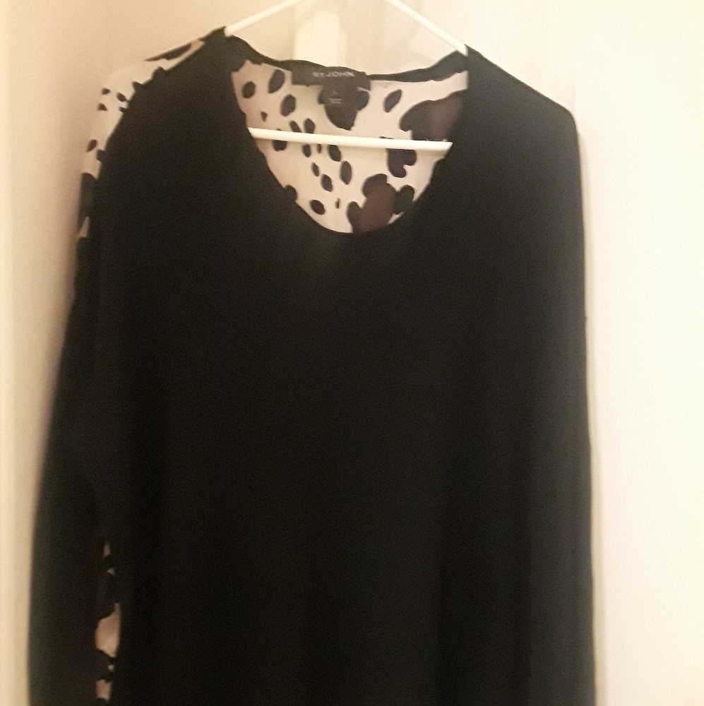 ST. john Leopard Blouse